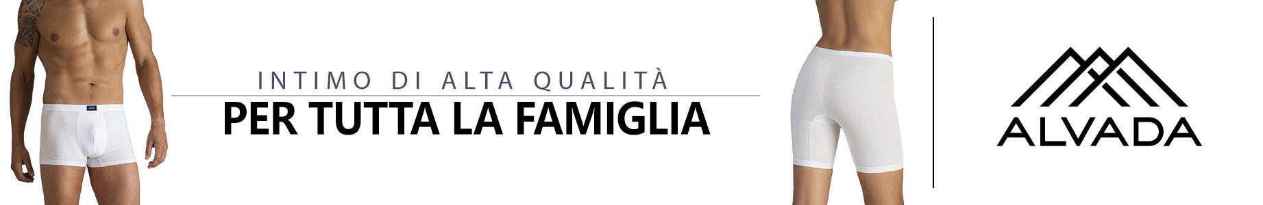 Logo ufficiale Alvada – Intimo uomo, donna, bambino e neonato