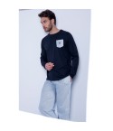 Pigiama uomo lungo Admas 54280 blu
