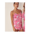 Pigiama donna corto Admas 55147 fucsia