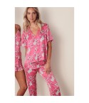 Pigiama donna Admas 55148 lungo fucsia 