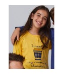 Pigiama bimba Admas 55213 lungo giallo