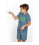 Pigiama bambino corto Admas 55273 azzurro