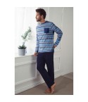 Pigiama uomo lungo Admas 55293 fasciato