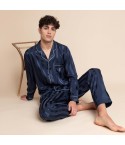 Pigiama uomo Admas 55312 aperto raso blu
