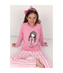 Pigiama bambina lungo Santoro Gorjuss 55580 rosa