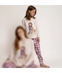 Pigiama bimba in caldo cotone tartan Santoro 63409