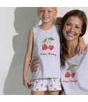 Pigiama bimba con pois e ciliegie cotone Admas 64352