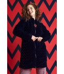 Vestaglia donna Disney originale in coral jacquard blu 67010