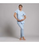 Pigiama donna premaman maglia aperta Biancaluna 26D21304
