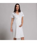 Camicia da notte premaman cotone leggero Biancaluna 26D21315
