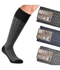 Calze uomo lunghe caldo cotone Enrico Coveri fashionline 237A