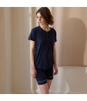 Pigiama donna corto in viscosa Jadea 3285