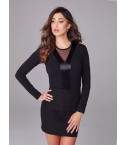 Maglia donna Jadea 4072 moda in cotone elasticizzato nero
