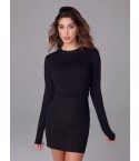Maglia Jadea moda 4079 girocollo con borchie cotone elasticizzato