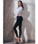  Leggings donna Jadea 4171 con ganci laterali nero