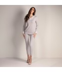 Pigiama donna in caldo cotone con dettagli in pizzo Lunatica 42124