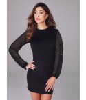 Maglia donna sottogiacca viscosa chiffon pois Jadea 4274