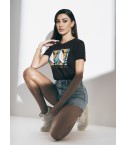 Maglia Jadea moda estiva 4510 fantasia hawaiana 100% cotone