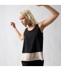 Canotta Spalla Larga Donna sottogiacca bicolore Jadea 4763