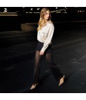 Pantalone donna in tulle semitrasparente e glitter Jadea 4826