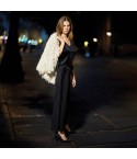 Pantaloni donna dettagli vellutino Jadea 4832