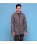 Vestaglia uomo principe di galles punto milano Cippi 4882 grigio