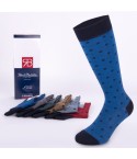 Calze lunghe uomo Renato Balestra 4CD85 cotone pois