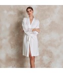 Vestaglia kimono con pizzo cotone leggero Lunatica 51148