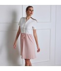 Camicia da notte donna in 100% cotone scollo a serafino 51185 Lunatica