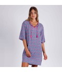 Camicia da notte vestitino donna estivo Admas 51565 azzurro