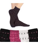 Calzini donna cotone elasticizzato 5688 Meritex 4 paia