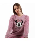 Pigiama donna Disney 56975 MInnie invernale in velluto