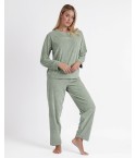 Pigiama donna cotone caldo e vellutino a coste Admas 60091