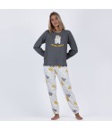 Pigiama donna in caldo cotone orso Admas 60209