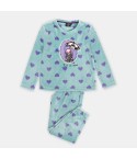 Pigiama bambina Santoro Gorjuss 60845 caldo pile cuori
