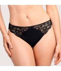 Slip donna a coste con pizzo in microfibra Sans Complexe 60PAF32