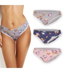 Slip donna jadea 6190 vita bassa fantasia 3 pezzi