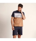 Pigiama uomo Aznar 62023 estivo 100% cotone