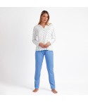 Pigiama lungo donna cotone Admas 62038