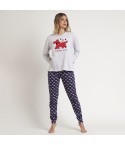 Pigiama donna cotone leggero cuori Admas 62078