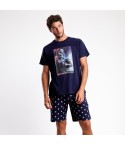 Pigiama uomo estivo Star Wars 62484 100% cotone