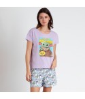 Pigiama donna Star Wars Yoda 62525 lilla