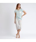 Pigiama donna capri tiffany con pois Admas 62588
