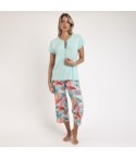 Pigiama Donna fantasia tropicale Admas 63074