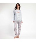 Pigiama donna con gufo caldo cotone Admas 63592