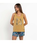 Pigiama donna estivo tropicale cotone Admas 64580