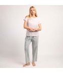 Pigiama donna estivo gessato cotone Admas 64592