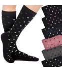 Calze lunghe gambaletto caldo cotone Meritex 6579 A 6 paia