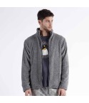 Giacca uomo a collo alto in pile di coral Admas 67055