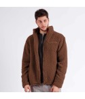 Giacca uomo a collo alto camel in sherpa Admas 67066